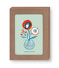 Red & Blue Vase Boxed Notecard - Set of 10