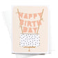 Happy Birthday Cake Topper Greeting Card