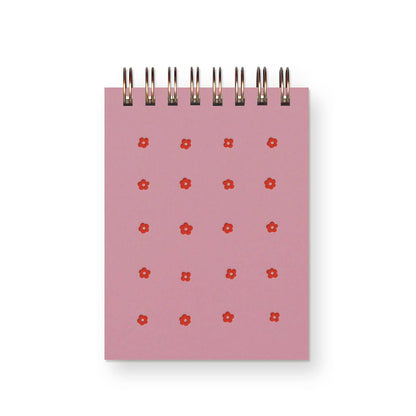 Flower Grid Mini Jotter Notebook