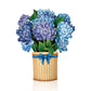 Mini Nantucket Hydrangeas (10 Pop-up Greeting Cards)