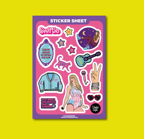 Taylor Swift A5 Sticker Sheet