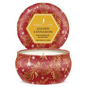 Gilded Cinnamon  Petite 4oz Aqua De Soi Candle Tin