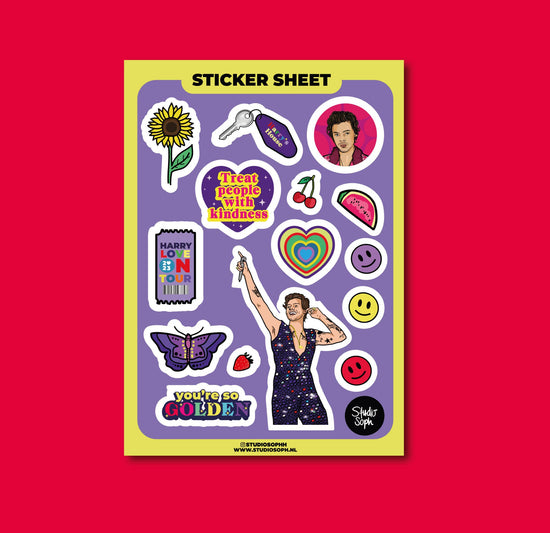 Harry Styles A5 Sticker Sheet