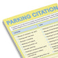 Parking Citation Nifty Note