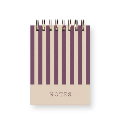 Notes Stripe Mini Jotter Notebook