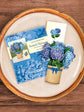 Mini Nantucket Hydrangeas (10 Pop-up Greeting Cards)